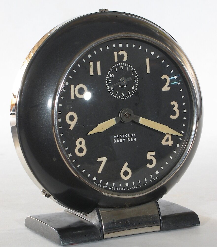 Westclox Baby Ben Style 5 Black Luminous. Westclox Baby Ben Style 5 Black Luminous Clock Example Photo