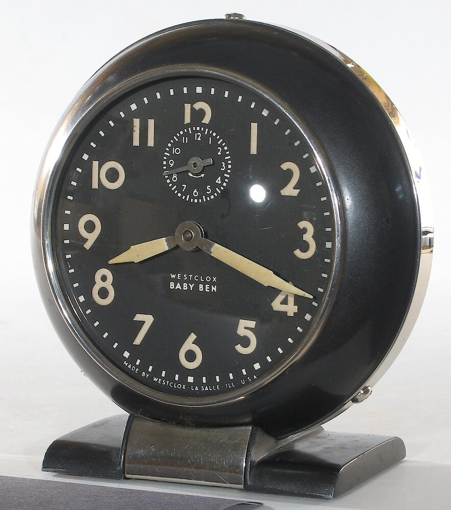 Westclox Baby Ben Style 5 Black Luminous. Westclox Baby Ben Style 5 Black Luminous Clock Example Photo