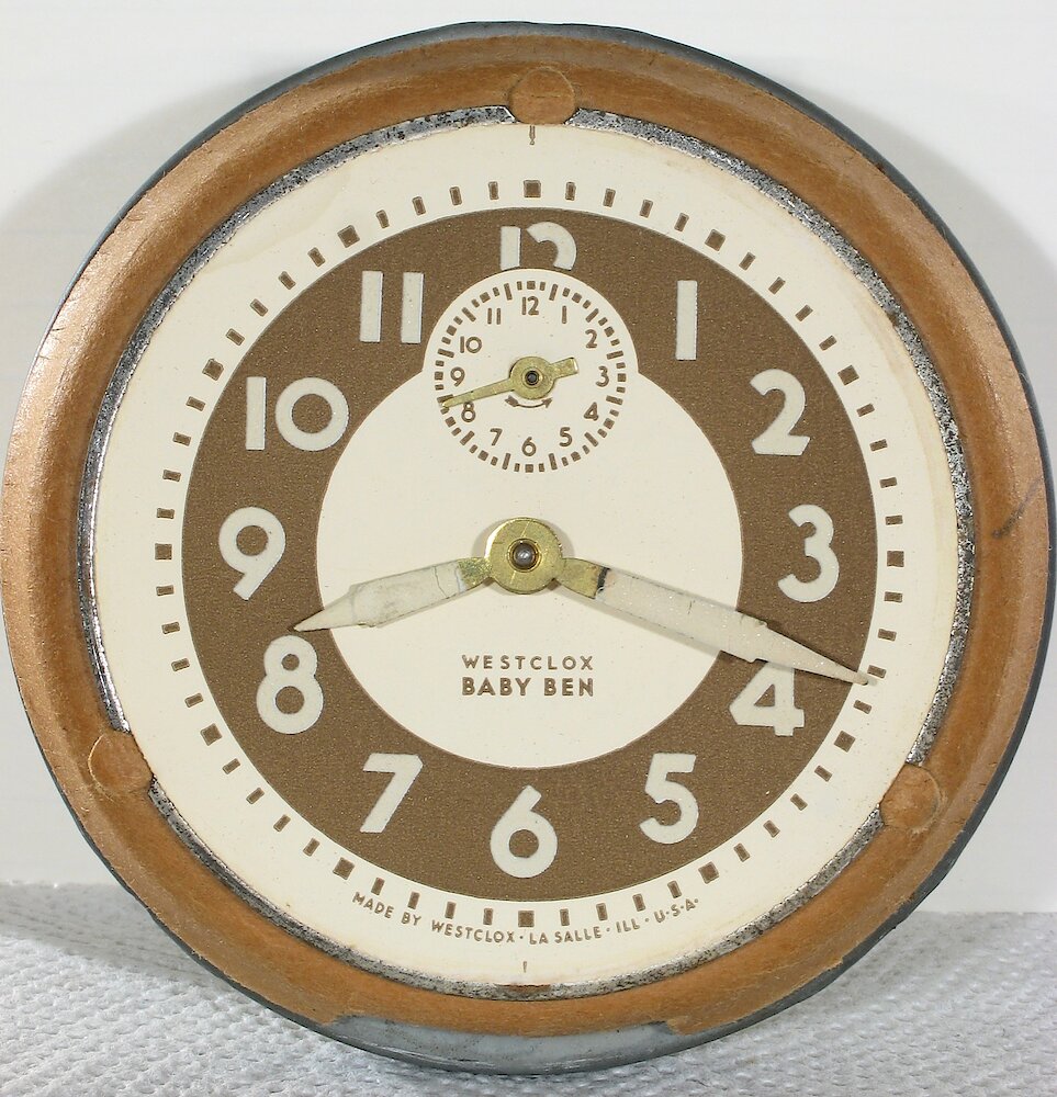 Westclox Baby Ben Style 5 Ivory Luminous. Westclox Baby Ben Style 5 Ivory Luminous Clock Example Photo