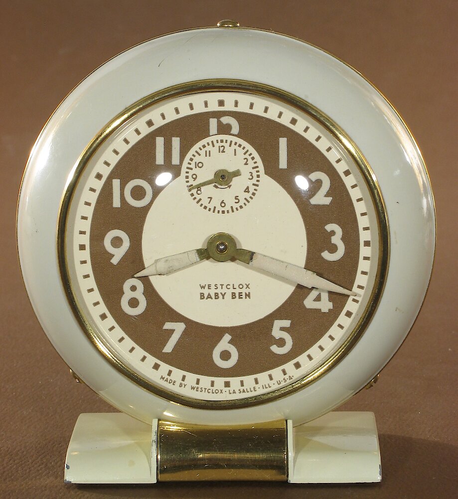 Westclox Baby Ben Style 5 Ivory Luminous. Westclox Baby Ben Style 5 Ivory Luminous Clock Example Photo