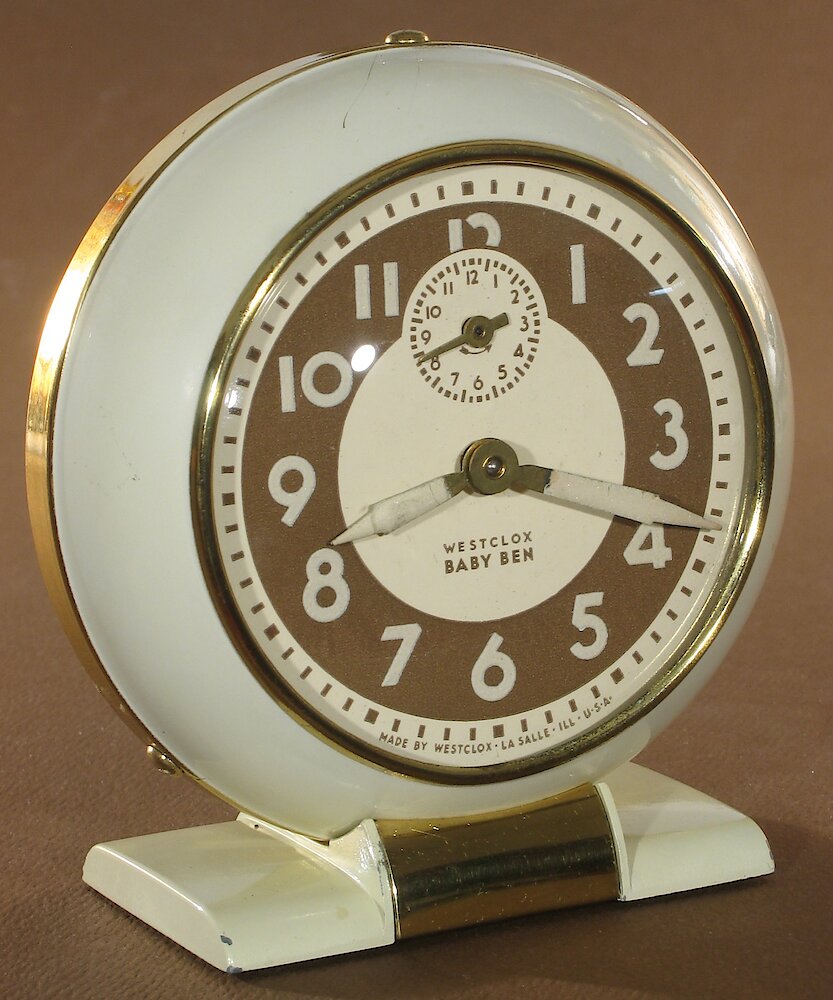 Westclox Baby Ben Style 5 Ivory Luminous. Westclox Baby Ben Style 5 Ivory Luminous Clock Example Photo