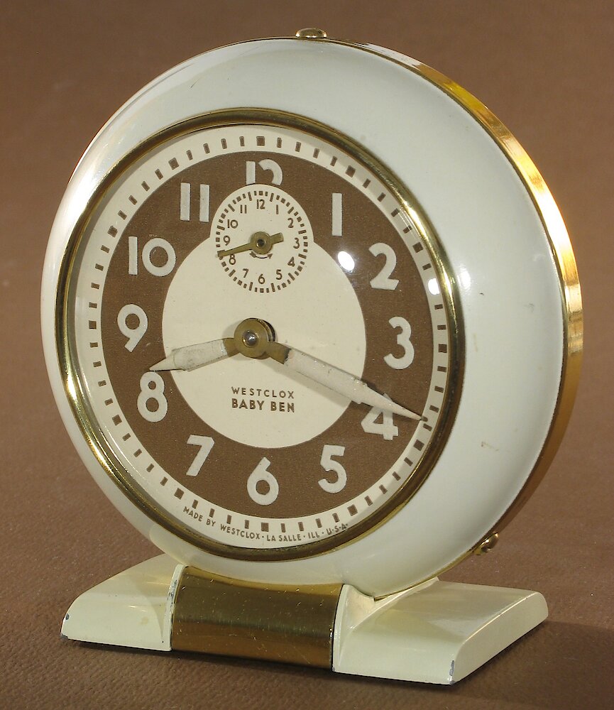 Westclox Baby Ben Style 5 Ivory Luminous. Westclox Baby Ben Style 5 Ivory Luminous Clock Example Photo