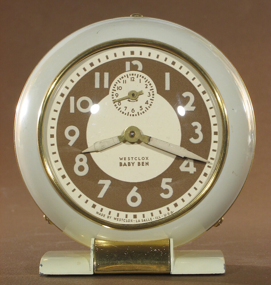 Westclox Baby Ben Style 5 Ivory Luminous. Westclox Baby Ben Style 5 Ivory Luminous Clock Example Photo