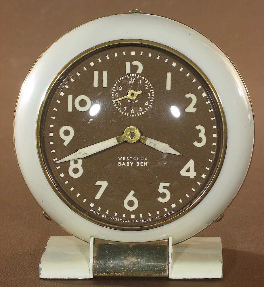 Westclox Baby Ben Style 5 Ivory Luminous. Westclox Baby Ben Style 5 Ivory Luminous Clock Example Photo