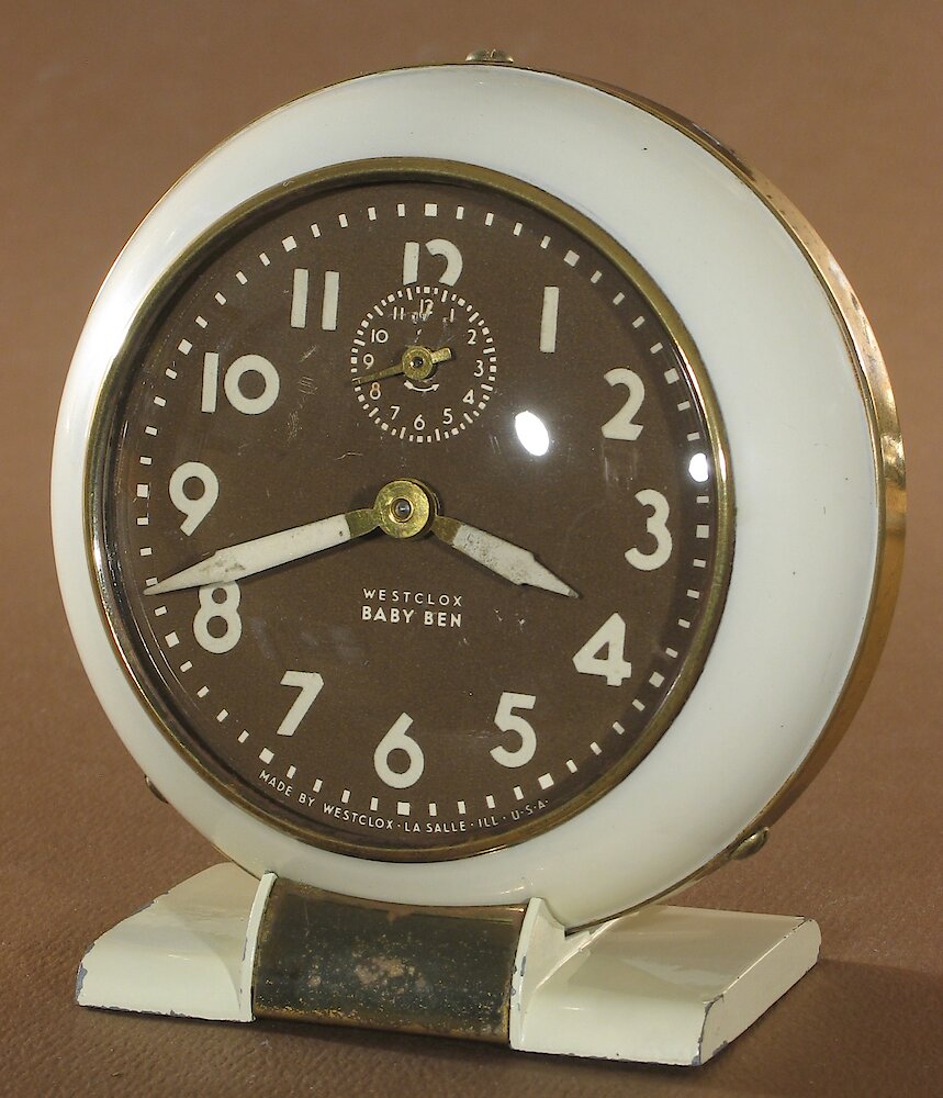 Westclox Baby Ben Style 5 Ivory Luminous. Westclox Baby Ben Style 5 Ivory Luminous Clock Example Photo