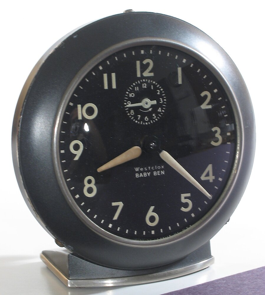 Westclox Baby Ben Style 6 Black Luminous. Westclox Baby Ben Style 6 Black Luminous Clock Example Photo