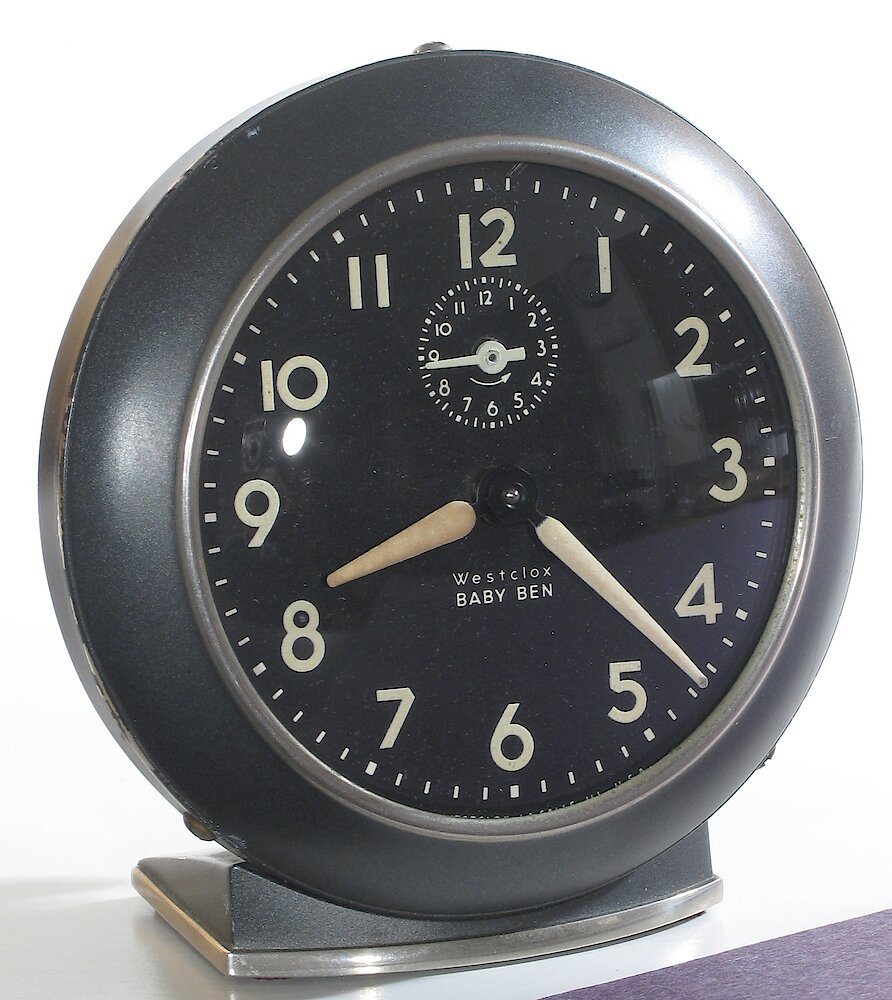 Westclox Baby Ben Style 6 Black Luminous. Westclox Baby Ben Style 6 Black Luminous Clock Example Photo