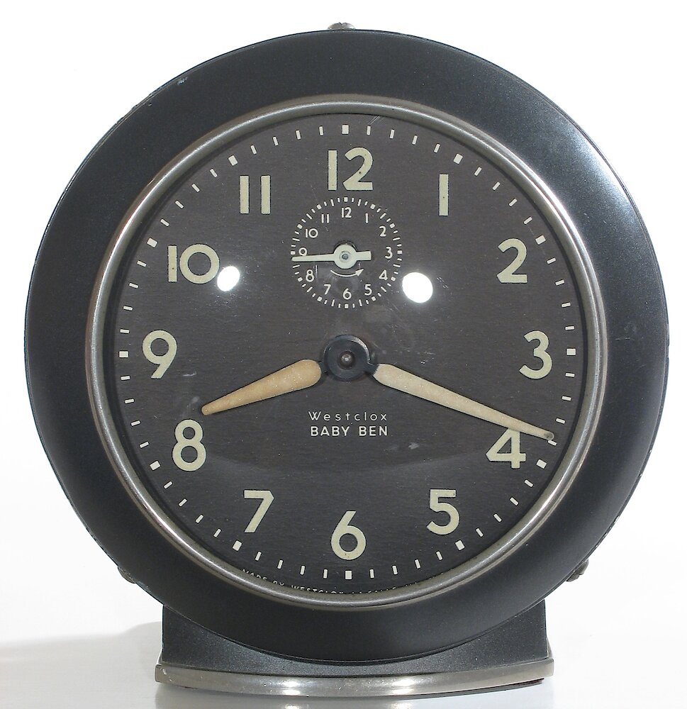 Westclox Baby Ben Style 6 Black Luminous. Westclox Baby Ben Style 6 Black Luminous Clock Example Photo