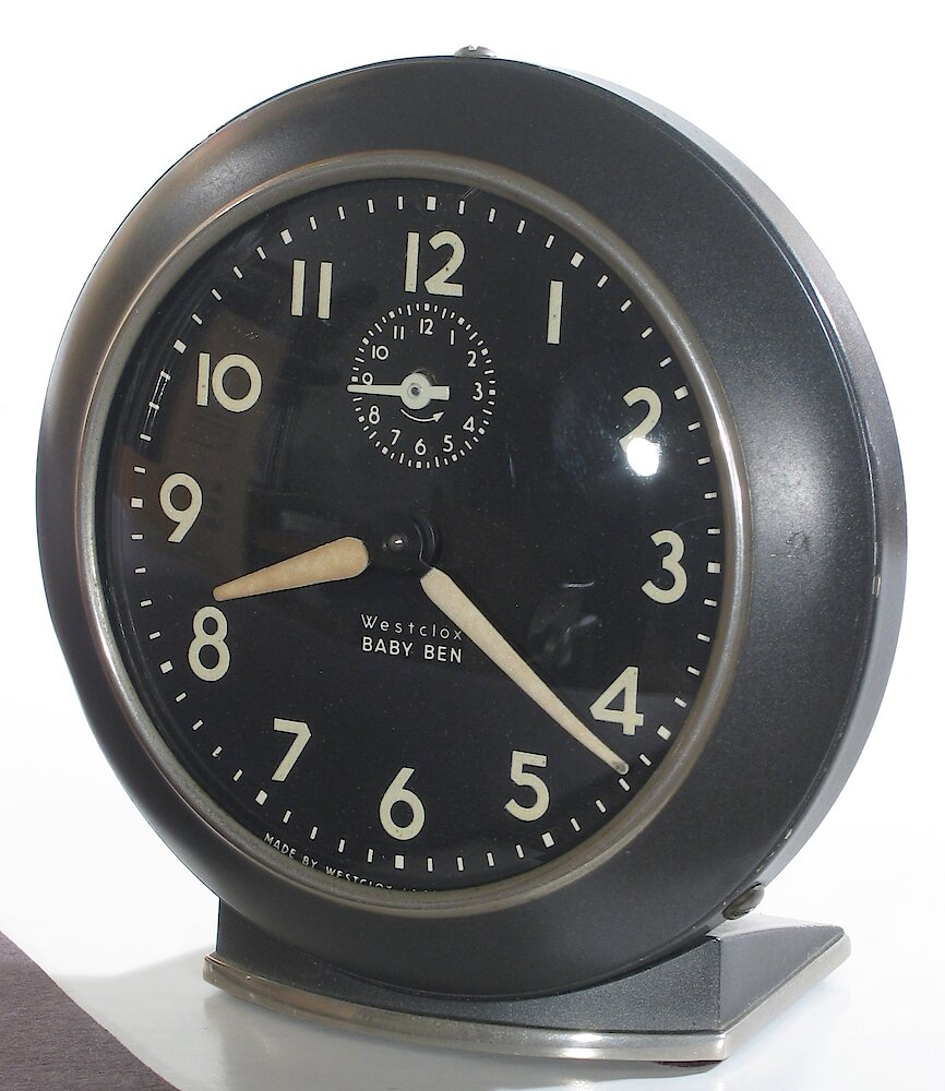 Westclox Baby Ben Style 6 Black Luminous. Westclox Baby Ben Style 6 Black Luminous Clock Example Photo