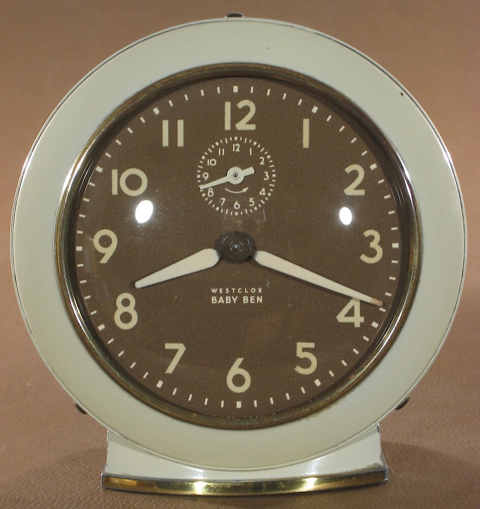 Westclox Baby Ben Style 6 Ivory Luminous. Westclox Baby Ben Style 6 Ivory Luminous Clock Example Photo