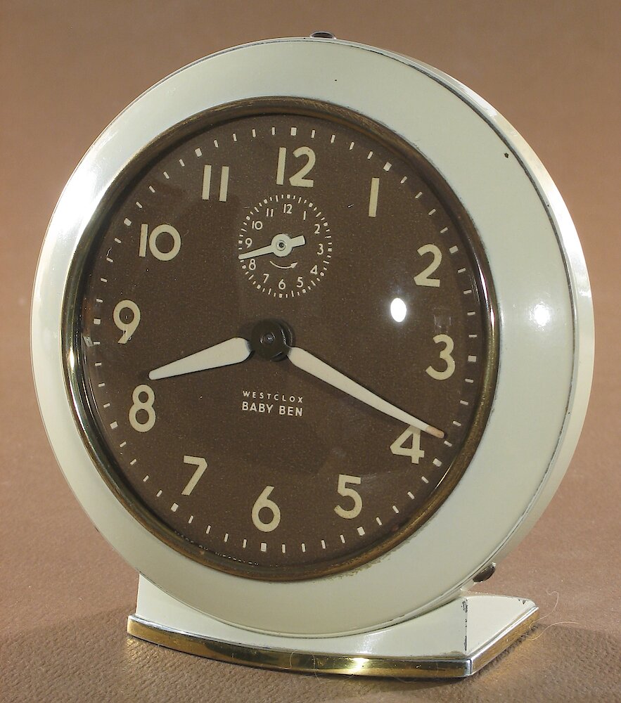 Westclox Baby Ben Style 6 Ivory Luminous. Westclox Baby Ben Style 6 Ivory Luminous Clock Example Photo