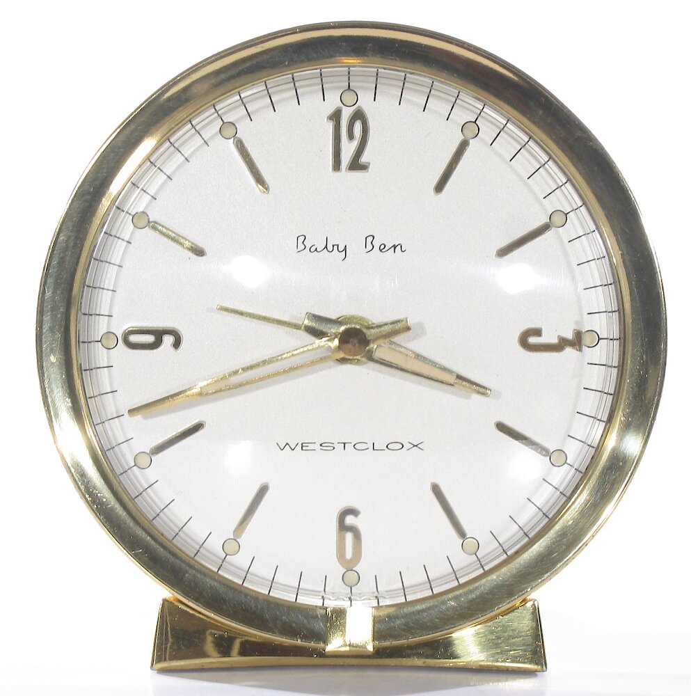 Westclox Baby Ben Deluxe Style 7 Solid Brass Luminous. Westclox Baby Ben Deluxe Style 7 Solid Brass Luminous Clock Example Photo