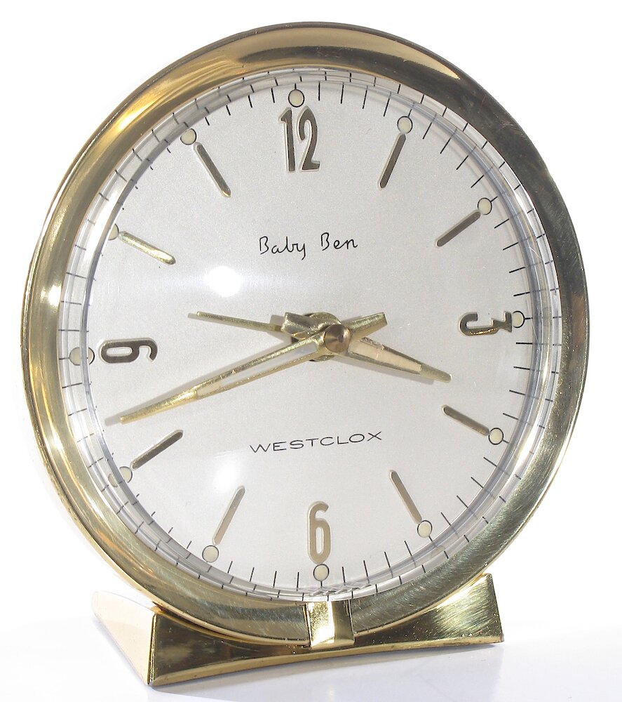 Westclox Baby Ben Deluxe Style 7 Solid Brass Luminous. Westclox Baby Ben Deluxe Style 7 Solid Brass Luminous Clock Example Photo