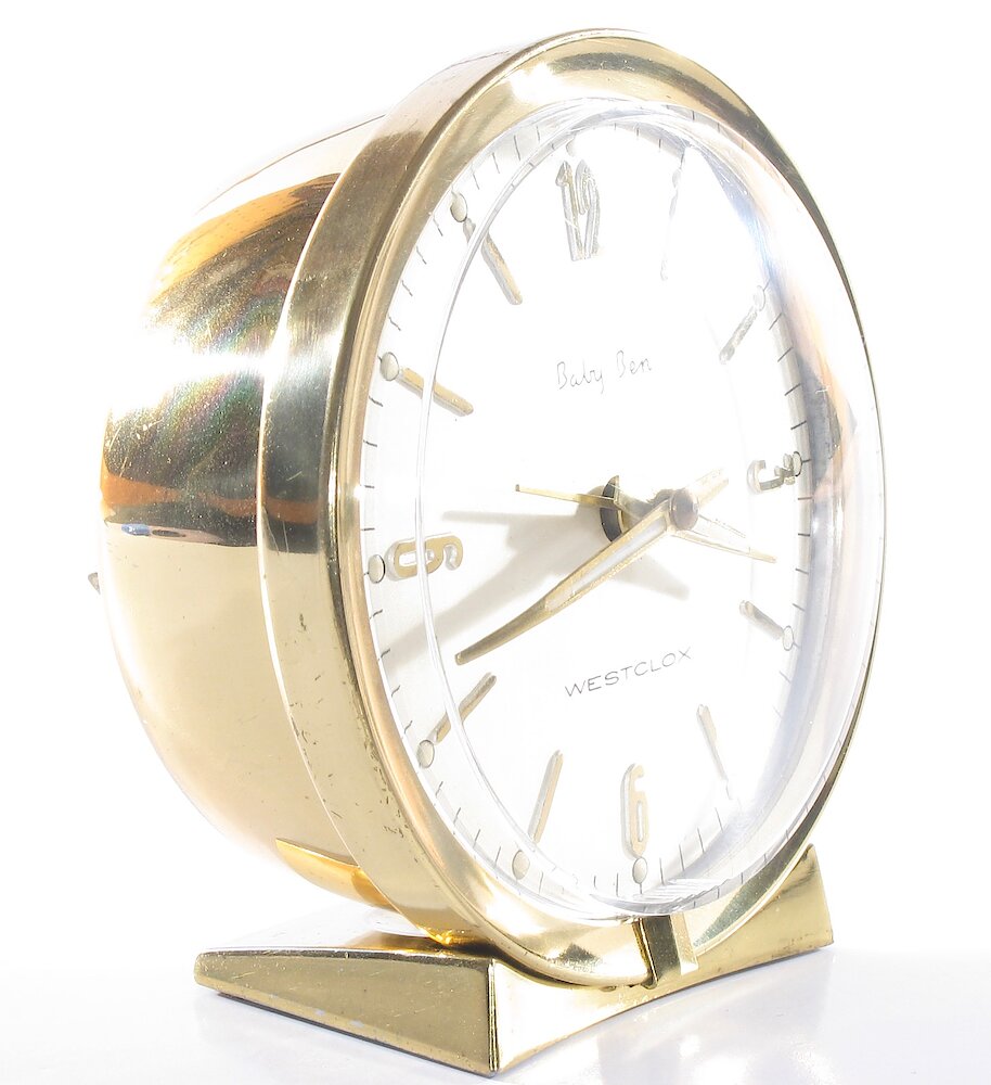 Westclox Baby Ben Deluxe Style 7 Solid Brass Luminous. Westclox Baby Ben Deluxe Style 7 Solid Brass Luminous Clock Example Photo