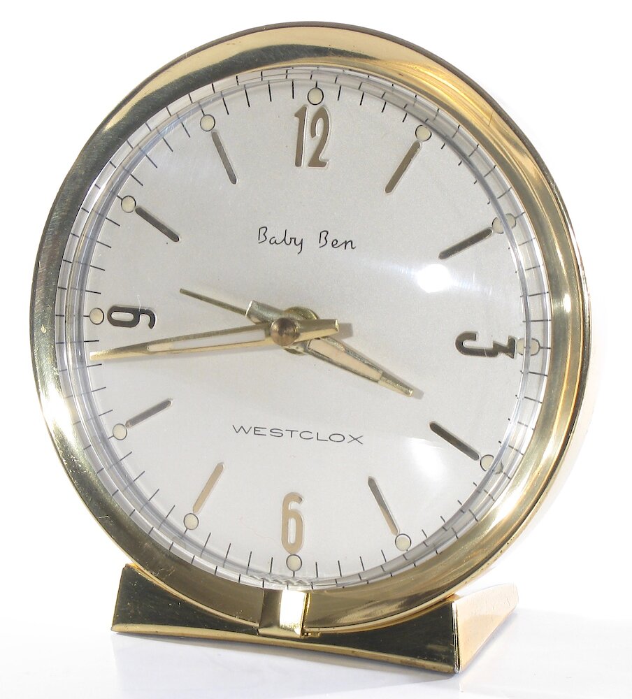 Westclox Baby Ben Deluxe Style 7 Solid Brass Luminous. Westclox Baby Ben Deluxe Style 7 Solid Brass Luminous Clock Example Photo