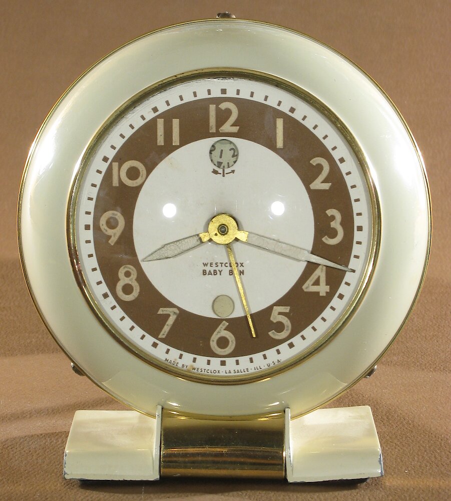 Westclox Baby Ben Style 5 Electric Ivory Luminous. Westclox Baby Ben Style 5 Electric Ivory Luminous Clock Example Photo