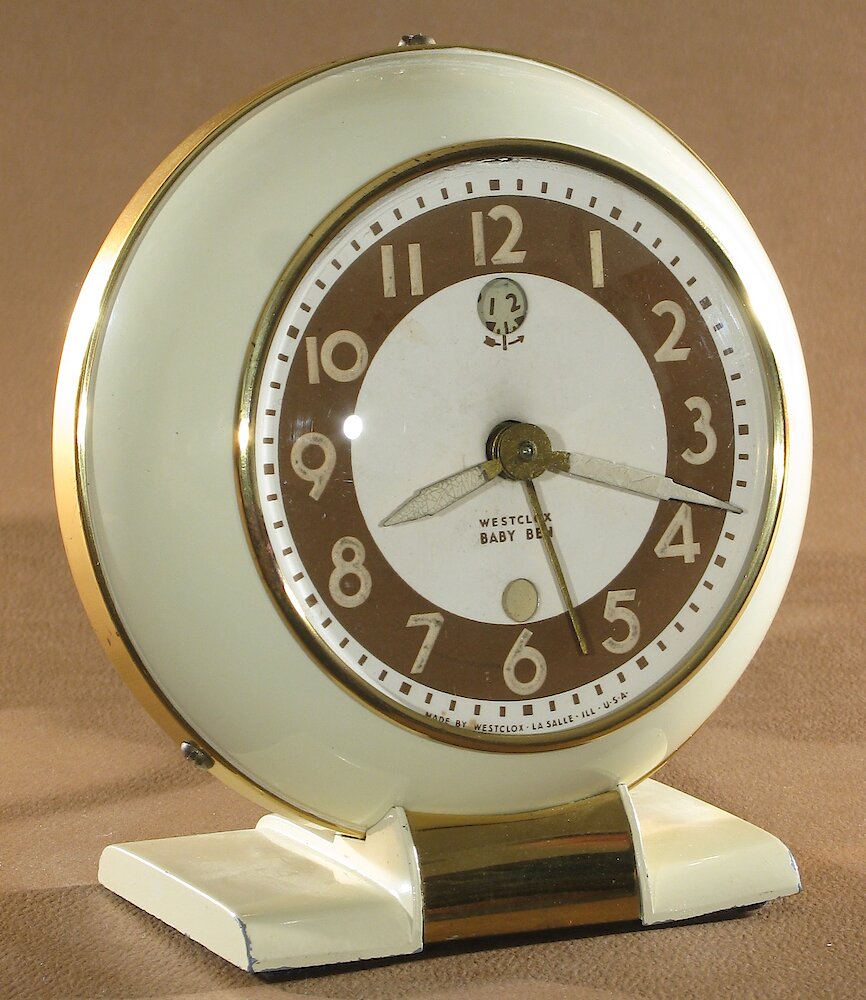 Westclox Baby Ben Style 5 Electric Ivory Luminous. Westclox Baby Ben Style 5 Electric Ivory Luminous Clock Example Photo