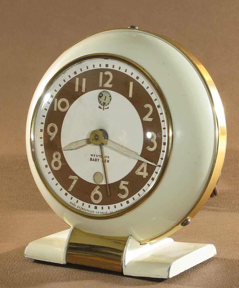 Westclox Baby Ben Style 5 Electric Ivory Luminous. Westclox Baby Ben Style 5 Electric Ivory Luminous Clock Example Photo