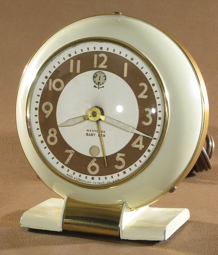 Westclox Baby Ben Style 5 Electric Ivory Luminous. Westclox Baby Ben Style 5 Electric Ivory Luminous Clock Example Photo