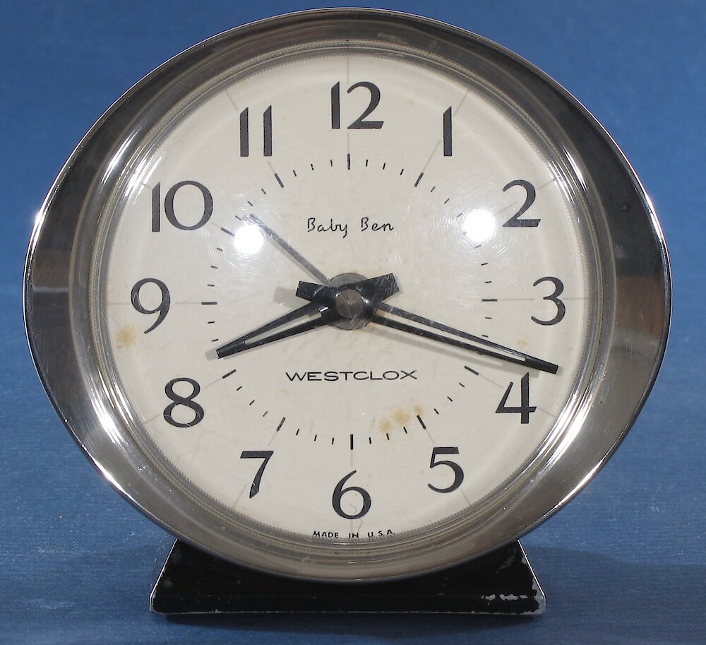 Westclox Baby Ben Style 8 Black Plain. Westclox Baby Ben Style 8 Black Plain Clock Example Photo