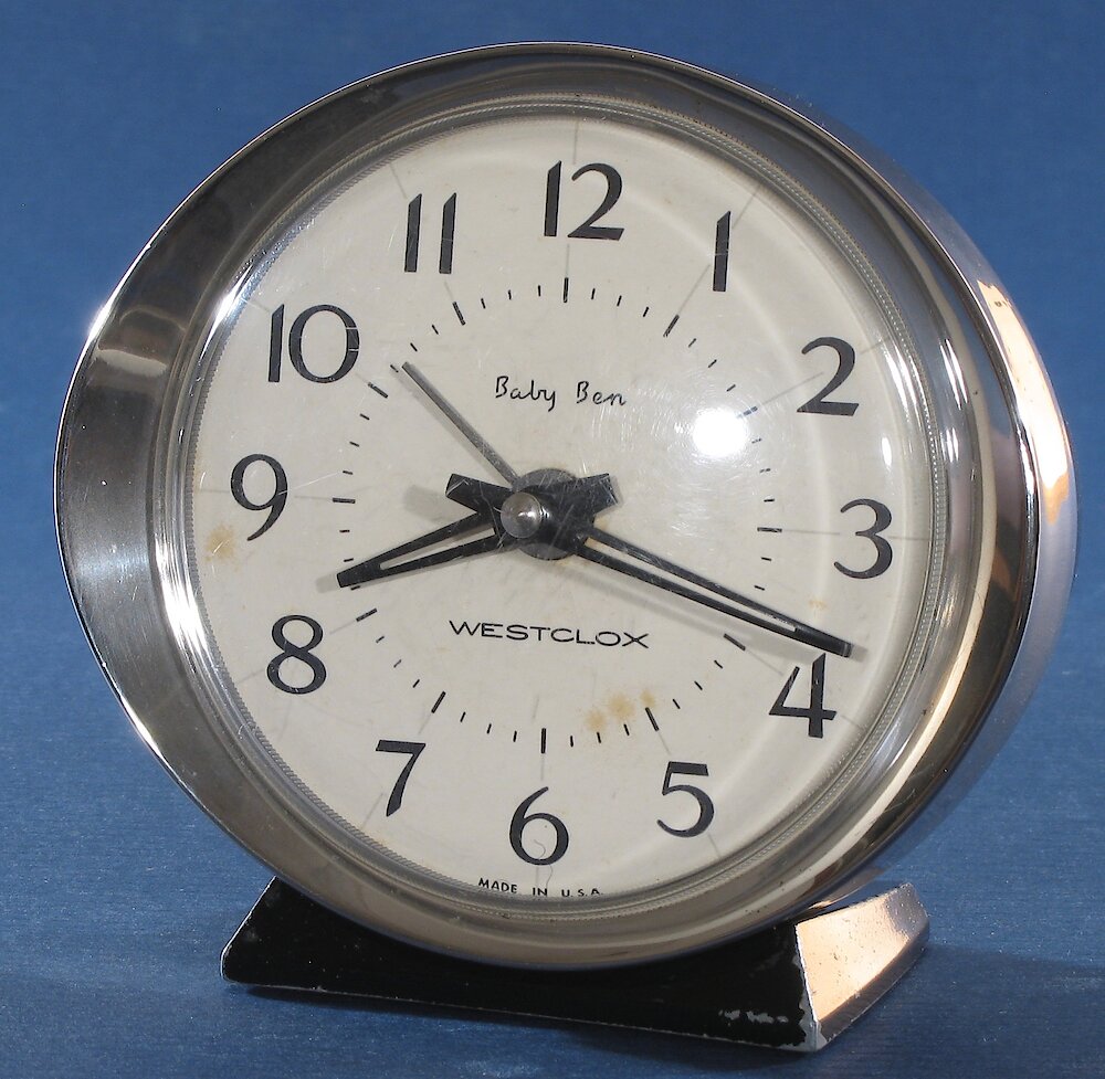 Westclox Baby Ben Style 8 Black Plain. Westclox Baby Ben Style 8 Black Plain Clock Example Photo