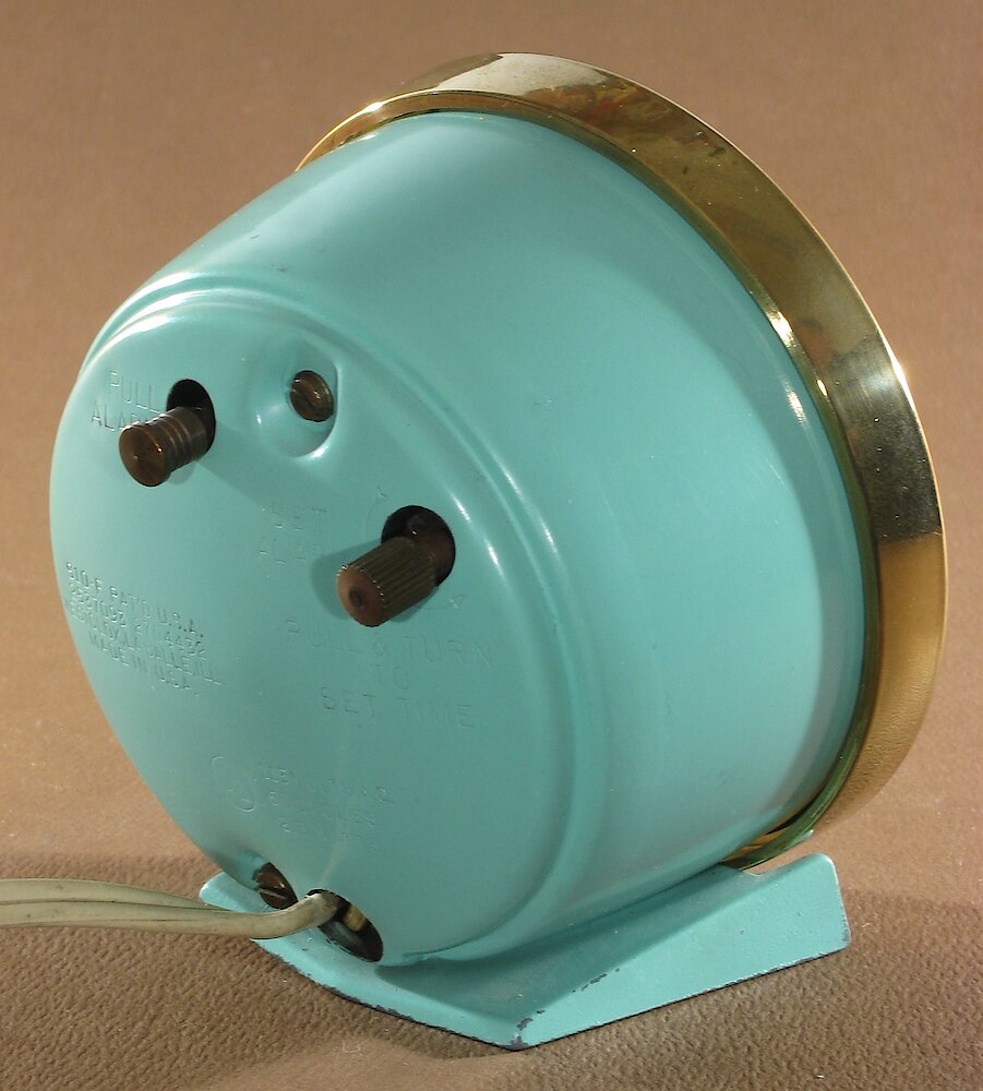 Westclox Baby Ben Style 7 Jade Green Plain Electric. Westclox Baby Ben Style 7 Jade Green Plain Electric Clock Example Photo