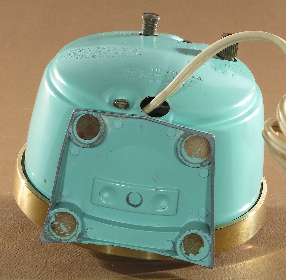 Westclox Baby Ben Style 7 Jade Green Plain Electric. Westclox Baby Ben Style 7 Jade Green Plain Electric Clock Example Photo