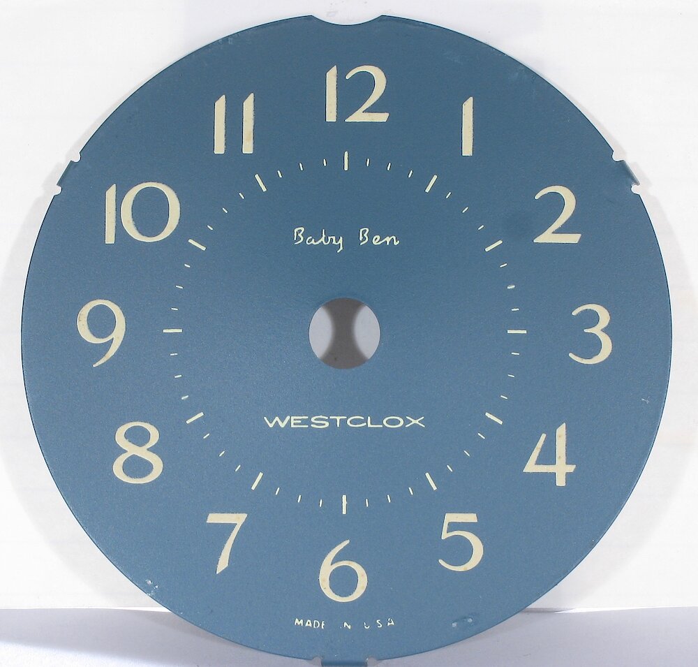 Westclox Baby Ben Style 8 Fashion Brite Shaded Wedgewood Blue. Westclox Baby Ben Style 8 Fashion Brite Shaded Wedgewood Blue Clock Example Photo