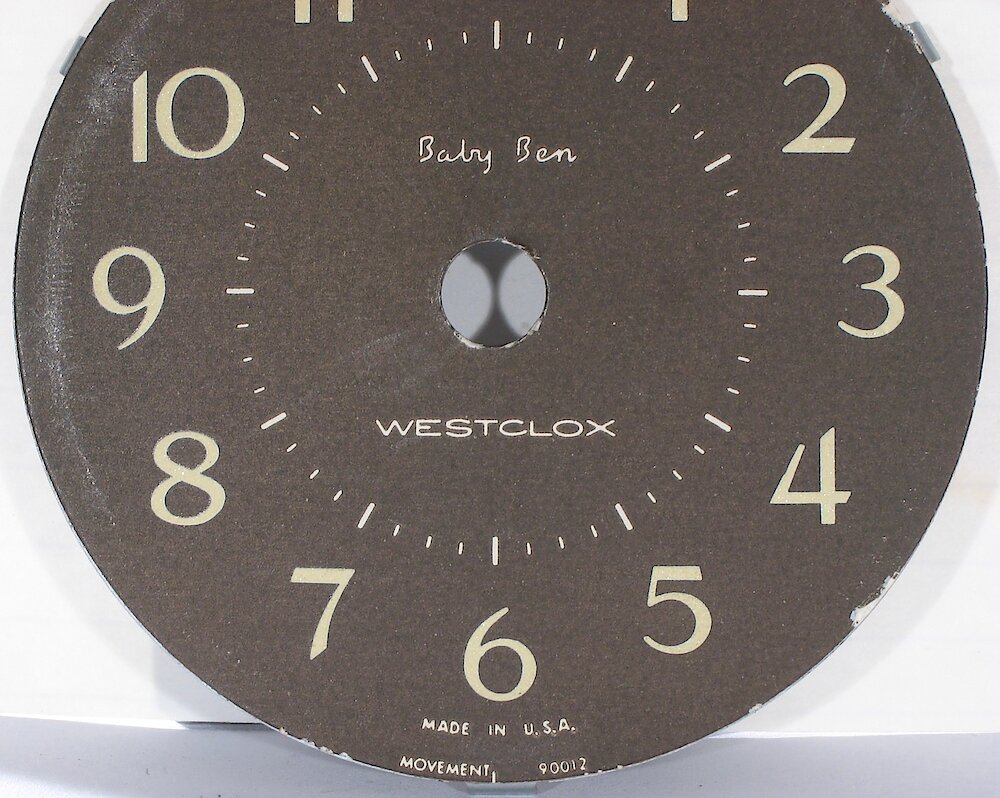 Westclox Baby Ben Style 8 White Luminous. Westclox Baby Ben Style 8 White Luminous Clock Example Photo