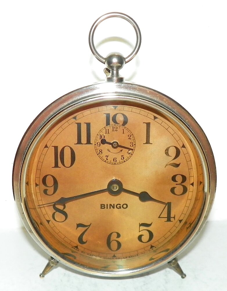 Westclox Bingo Style 1. Westclox Bingo Style 1 Clock Example Photo