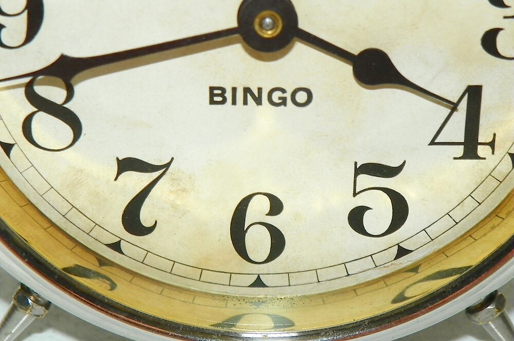 Westclox Bingo Style 1. Westclox Bingo Style 1 Clock Example Photo