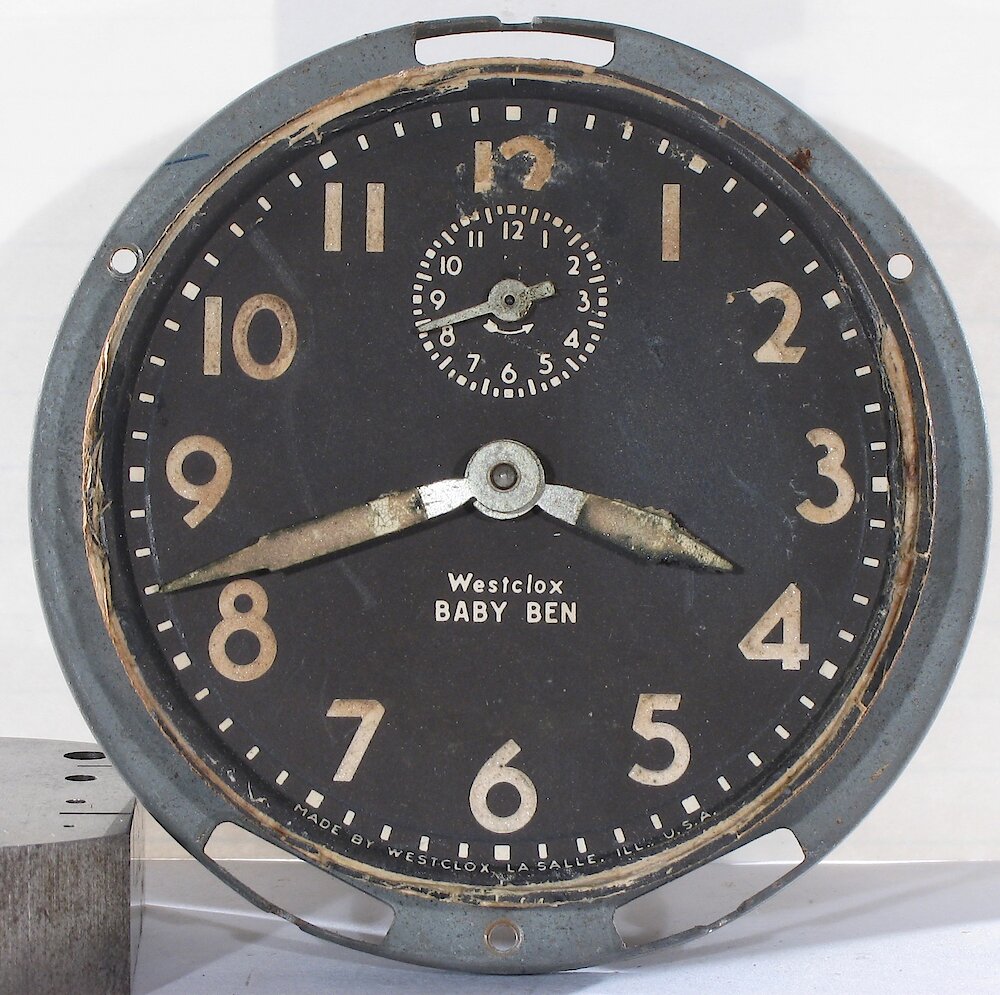 Westclox Baby Ben Style 4 Black Luminous. Westclox Baby Ben Style 4 Black Luminous Clock Example Photo