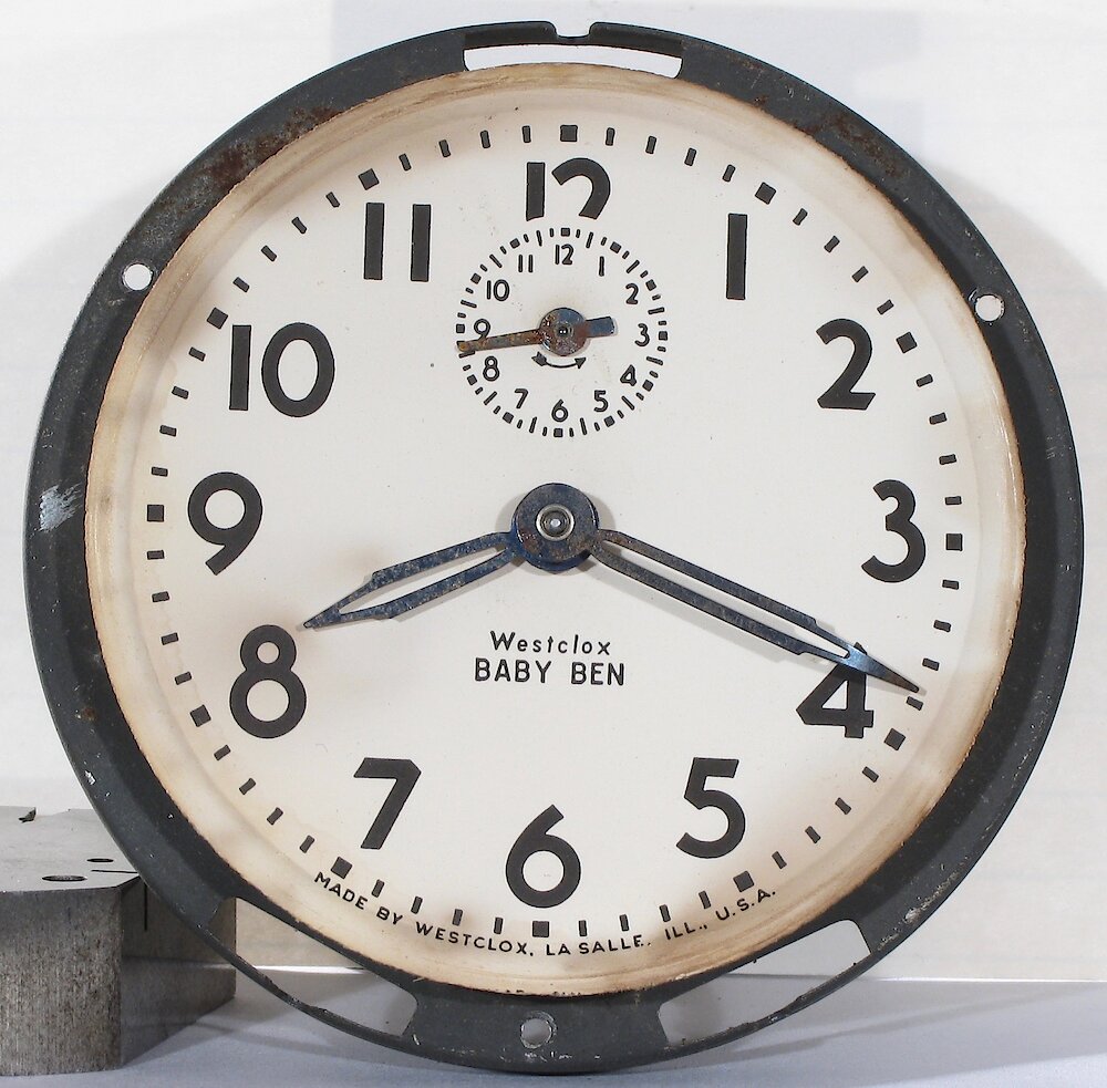 Westclox Baby Ben Style 4 Black Plain. Westclox Baby Ben Style 4 Black Plain Clock Example Photo