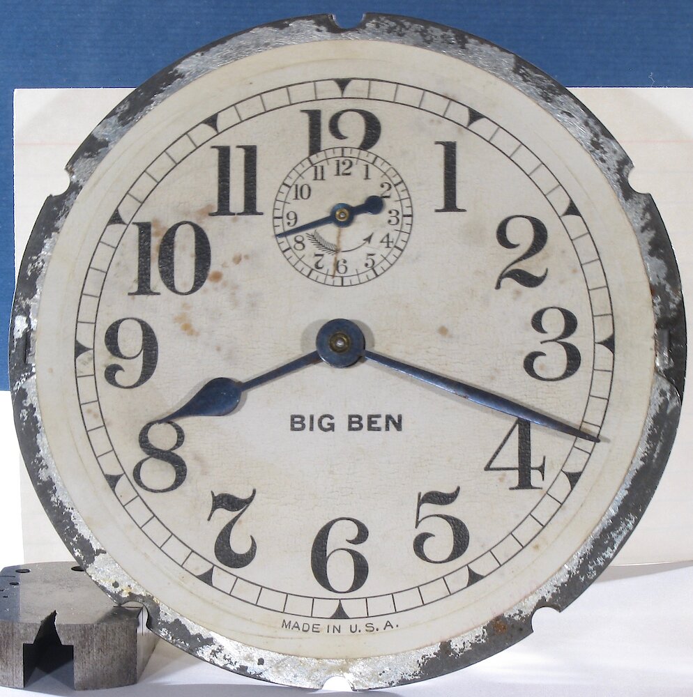 Westclox Big Ben Style 1 Nickel. Westclox Big Ben Style 1 Nickel Clock Example Photo