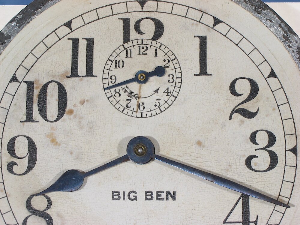 Westclox Big Ben Style 1 Nickel. Westclox Big Ben Style 1 Nickel Clock Example Photo