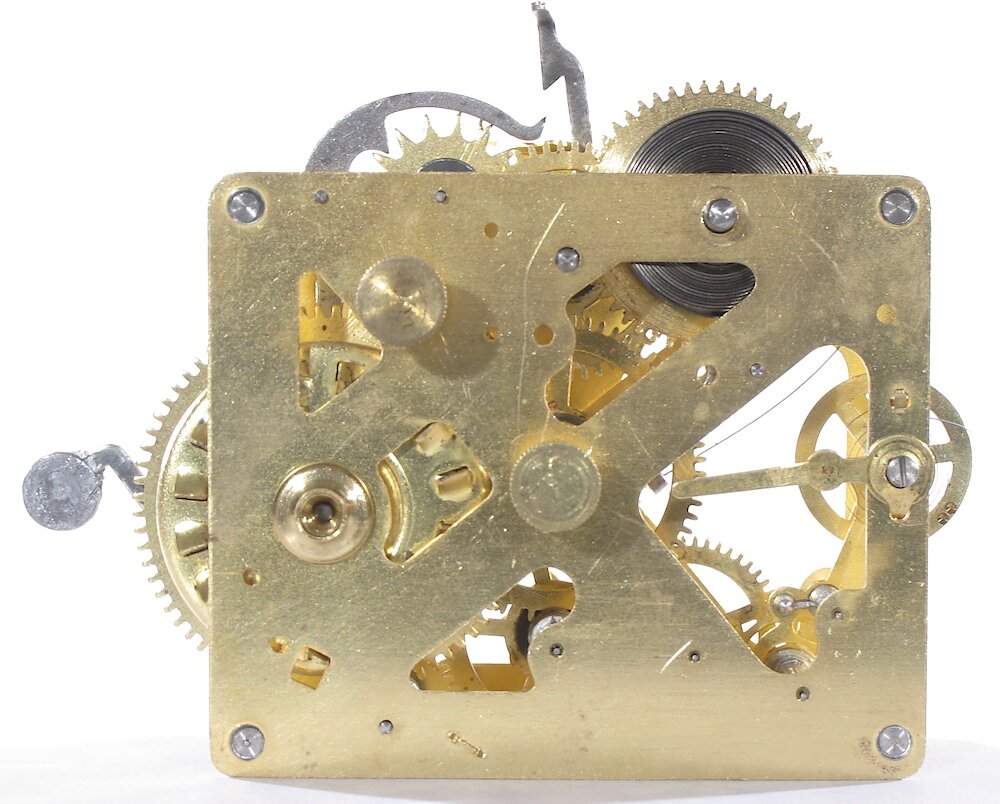 Westclox Big Ben Style 1 Nickel. Back of movement