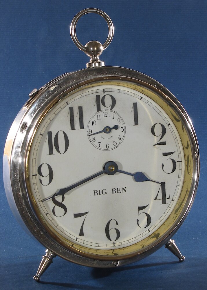 Westclox Big Ben Style 1 Nickel. Westclox Big Ben Style 1 Nickel Clock Example Photo