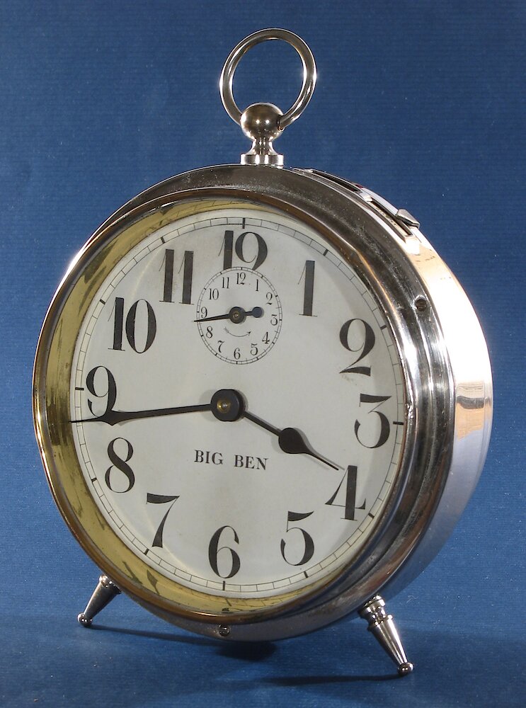 Westclox Big Ben Style 1 Nickel. Westclox Big Ben Style 1 Nickel Clock Example Photo