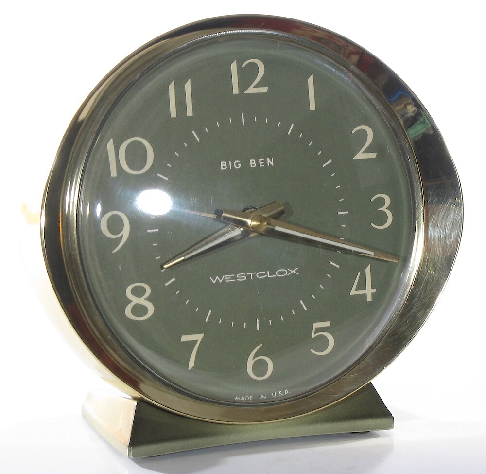 Westclox Big Ben Style 8 Fashion Brite Shaded Avocado. Westclox Big Ben Style 8 Fashion Brite Shaded Avocado Clock Example Photo