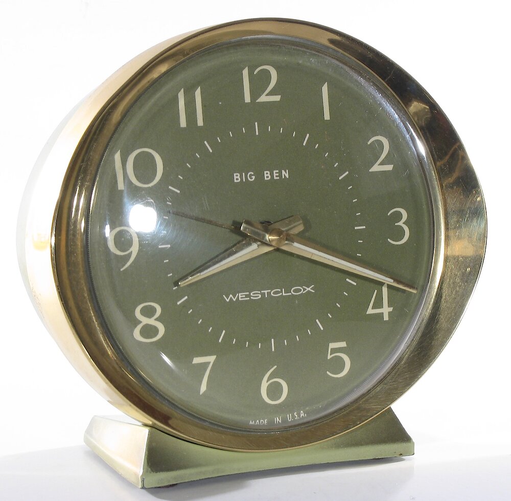 Westclox Big Ben Style 8 Fashion Brite Shaded Avocado. Westclox Big Ben Style 8 Fashion Brite Shaded Avocado Clock Example Photo