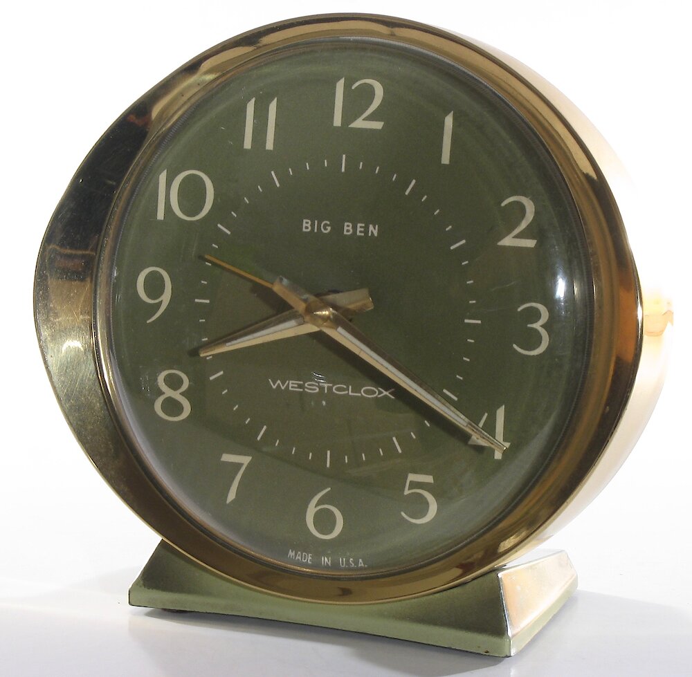 Westclox Big Ben Style 8 Fashion Brite Shaded Avocado. Westclox Big Ben Style 8 Fashion Brite Shaded Avocado Clock Example Photo