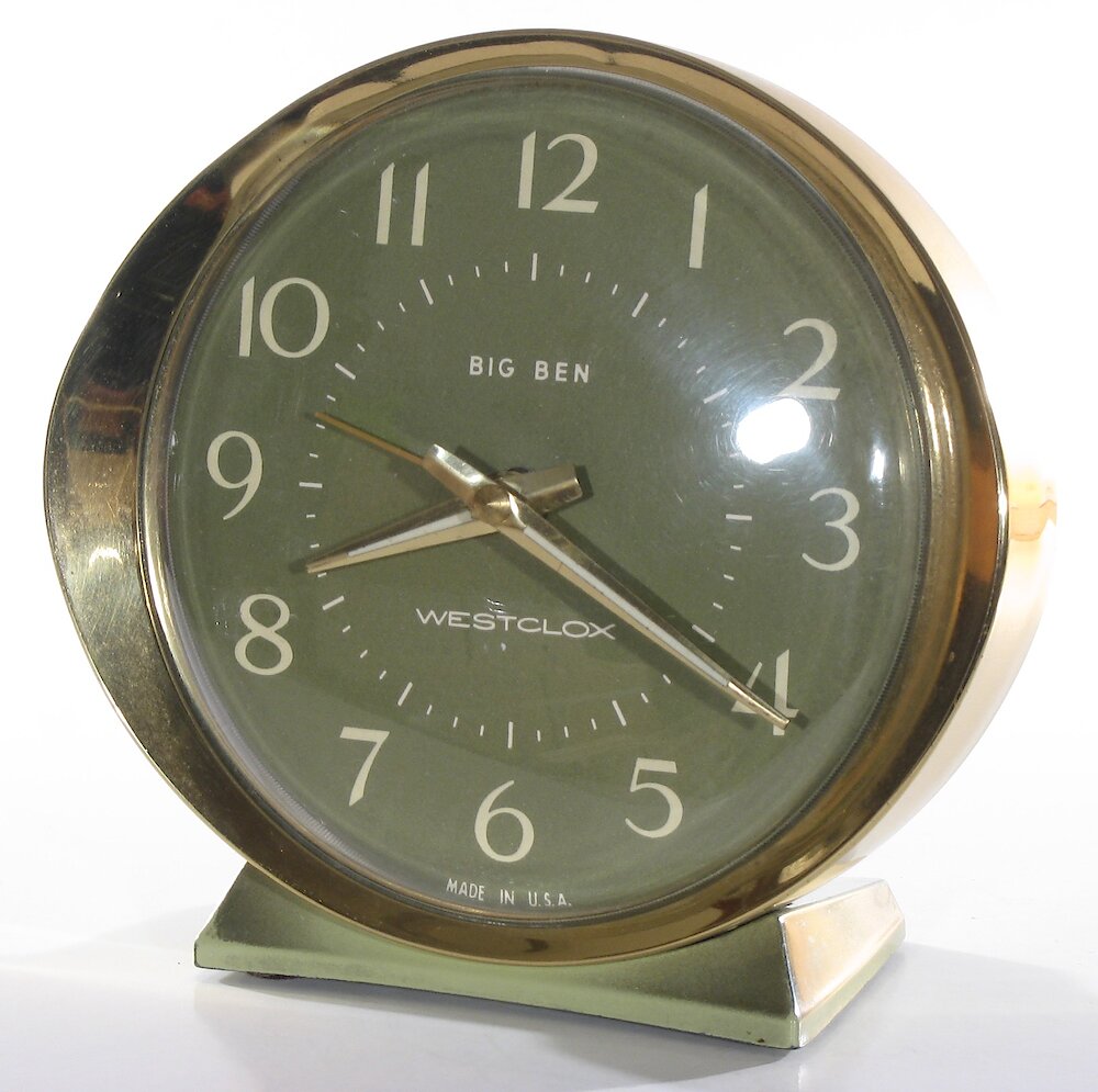 Westclox Big Ben Style 8 Fashion Brite Shaded Avocado. Westclox Big Ben Style 8 Fashion Brite Shaded Avocado Clock Example Photo