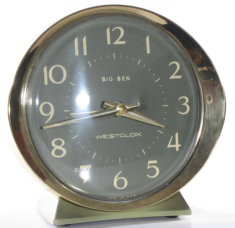 Westclox Big Ben Style 8 Fashion Brite Shaded Avocado. Westclox Big Ben Style 8 Fashion Brite Shaded Avocado Clock Example Photo