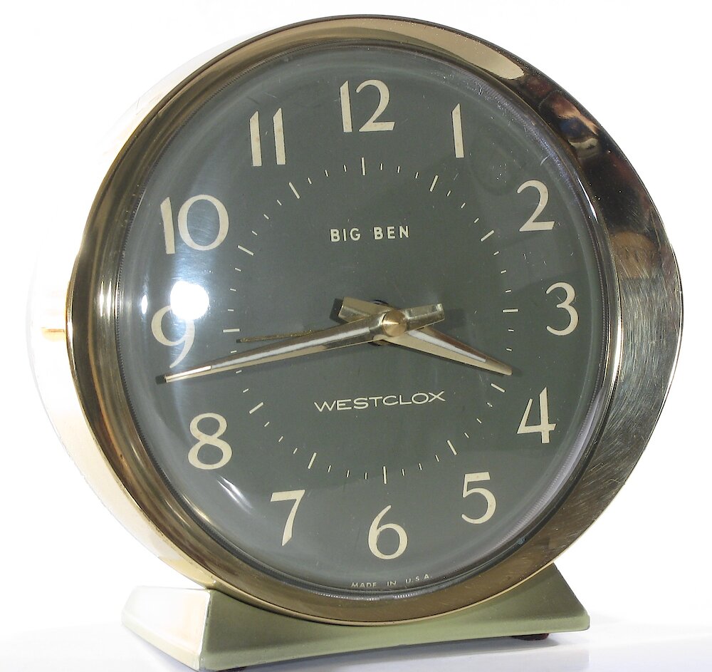 Westclox Big Ben Style 8 Fashion Brite Shaded Avocado. Westclox Big Ben Style 8 Fashion Brite Shaded Avocado Clock Example Photo