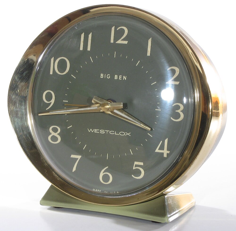 Westclox Big Ben Style 8 Fashion Brite Shaded Avocado. Westclox Big Ben Style 8 Fashion Brite Shaded Avocado Clock Example Photo