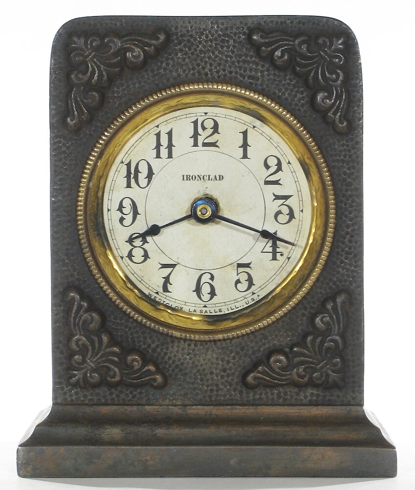 Westclox Ironclad Gunmetal. Westclox Ironclad Gunmetal Clock Example Photo