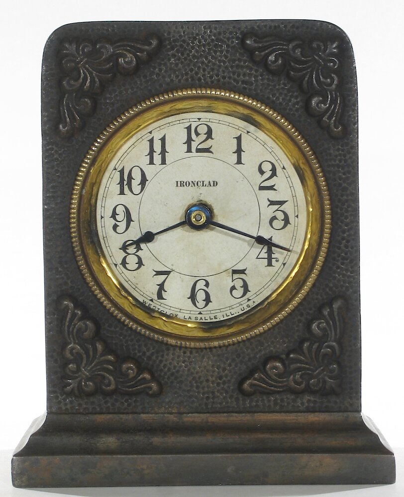 Westclox Ironclad Gunmetal. Westclox Ironclad Gunmetal Clock Example Photo