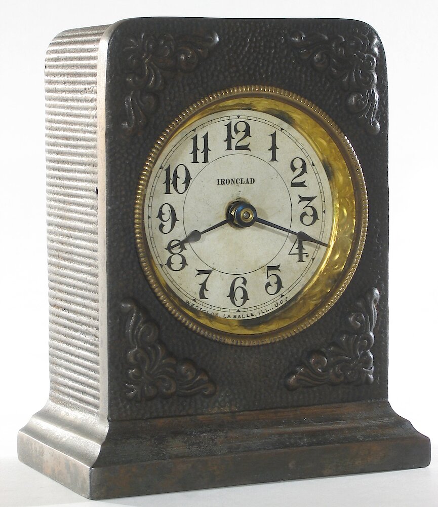 Westclox Ironclad Gunmetal. Westclox Ironclad Gunmetal Clock Example Photo