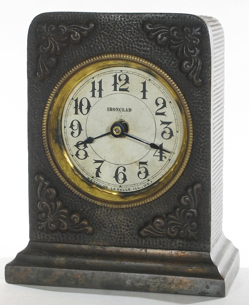 Westclox Ironclad Gunmetal. Westclox Ironclad Gunmetal Clock Example Photo