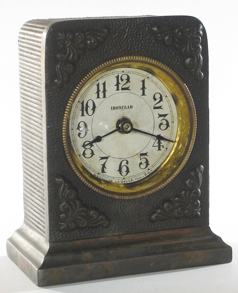 Westclox Ironclad Gunmetal. Westclox Ironclad Gunmetal Clock Example Photo